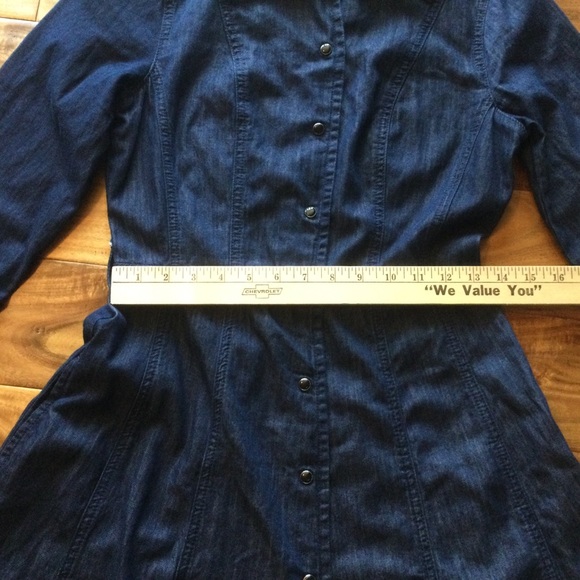 ✔️ Twinset My Twin Beautiful Long Denim Dress Size Small - Picture 9 of 12